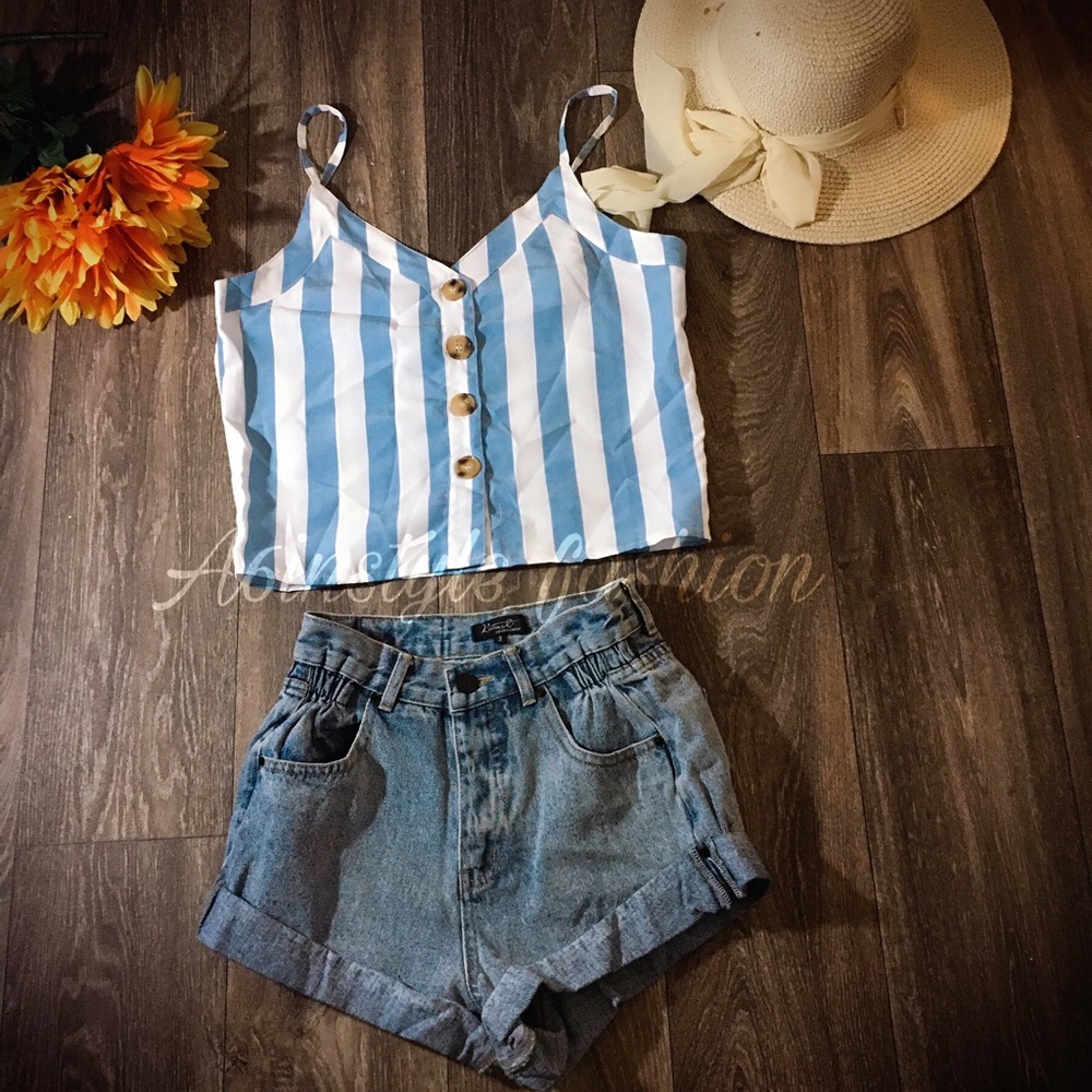 Top and shorts two piece set